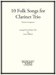 10 Folk Songs for Clarinet Trio cover